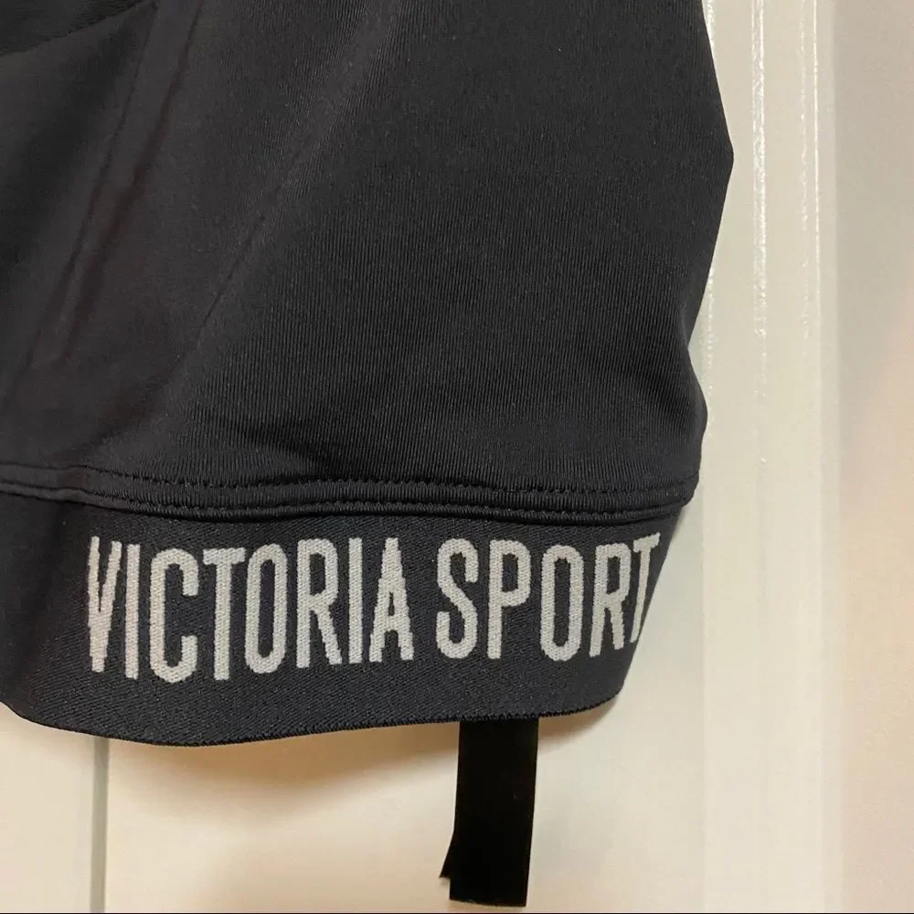 Victoria's Secret Gray Racerback Mesh Sport Bra M